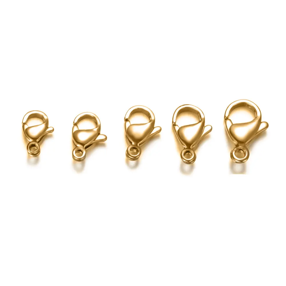20pcs/lot 9-13mm Stainless Steel Gold Color Lobster Clasps Hooks Connectors For Bracelet Jewelry DIY Making Accessories
20pcs/lot 9-13mm Stainless Steel Gold Color Lobster Clasps Hooks Connectors For Bracelet Jewelry DIY Making Accessories