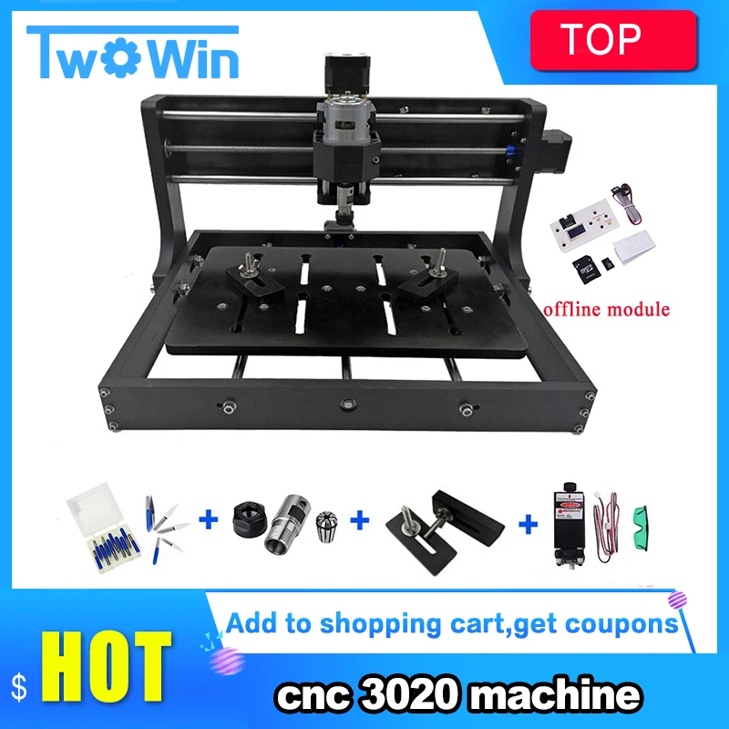 CNC 3020 Diy mini machine 3 Axis pcb Milling machine,Wood Router, laser engraving With GRBL Control Offline best Advanced toys
CNC 3020 Diy mini machine 3 Axis pcb Milling machine,Wood Router, laser engraving With GRBL Control Offline best Advanced toys