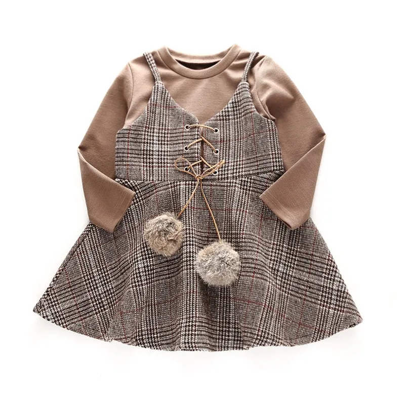 hilittlekids 3Pcs Baby Girls Long Sleeve Cotton T-shirt Blouse +Strap Plaid Print Skirts With Ball Design Casual Outfits Se
hilittlekids 3Pcs Baby Girls Long Sleeve Cotton T-shirt Blouse +Strap Plaid Print Skirts With Ball Design Casual Outfits Se