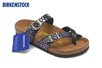 

Birkenstock Arizona Summer Beach Cork Slipper Flip Flops Sandals Fashion Flats Women MEN Color Casual Slides Shoes Flat slippers