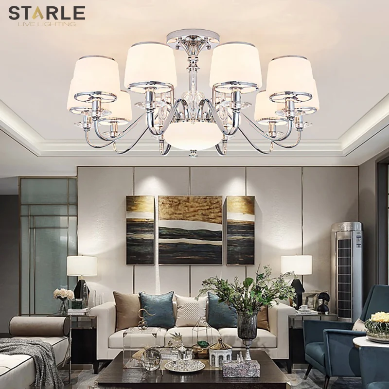 Modern minimalist living room lamp simple European ceiling lamp bedroom dining room lamp crystal light luxury lighting
Modern minimalist living room lamp simple European ceiling lamp bedroom dining room lamp crystal light luxury lighting
