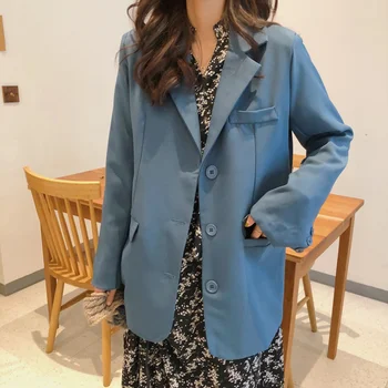 New 2020 Vintage Women's Blazers Button Pockets Formal Jackets Notched Outerwear England Style Top Jacket Coat Women Suit Jacket
New 2020 Vintage Women's Blazers Button Pockets Formal Jackets Notched Outerwear England Style Top Jacket Coat Women Suit Jacket