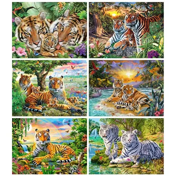 HUACAN 5d Diamond Painting Tiger Full Drill Square/Round Diamond Embroidery Animal Cross Stitch New Arrival Home Decor
HUACAN 5d Diamond Painting Tiger Full Drill Square/Round Diamond Embroidery Animal Cross Stitch New Arrival Home Decor