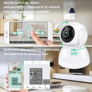 US Plug HD 720P Home Security IP Camera Two Way Audio Wireless Mini Camera 200W/100W Night Vision CCTV WiFi Camera Baby Monitor
US Plug HD 720P Home Security IP Camera Two Way Audio Wireless Mini Camera 200W/100W Night Vision CCTV WiFi Camera Baby Monitor