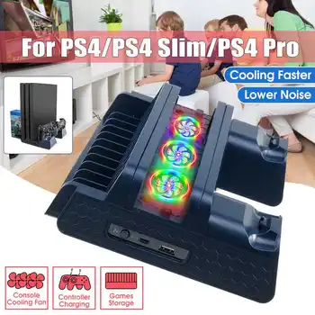 Game Cooling Vertical Stand Upgraded LED Cooling Fan Controller Charging Dock Station with Game Card Storage for PS4/ Slim/ Pro
Game Cooling Vertical Stand Upgraded LED Cooling Fan Controller Charging Dock Station with Game Card Storage for PS4/ Slim/ Pro