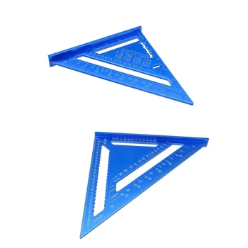 7/12 Inch Metric Triangle Angle Ruler Aluminum Alloy Triangular Measuring Rule Woodworking Speed Square Protractor
7/12 Inch Metric Triangle Angle Ruler Aluminum Alloy Triangular Measuring Rule Woodworking Speed Square Protractor