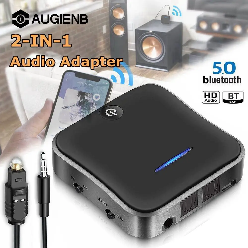 3.5mm 2RCA HD bluetooth 5.0 Audio Transmitter Receiver Wireless Adapter / AUX / LL / HiFi for Headphone Car Speaker TV
3.5mm 2RCA HD bluetooth 5.0 Audio Transmitter Receiver Wireless Adapter / AUX / LL / HiFi for Headphone Car Speaker TV