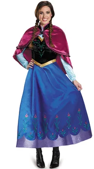 HalloweenAdult Anna Elsa Dress Cosplay Costume Girl Women Princess Anna Dress with removable cloak Halloween Birthday Party
HalloweenAdult Anna Elsa Dress Cosplay Costume Girl Women Princess Anna Dress with removable cloak Halloween Birthday Party