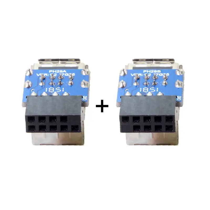 Chenyang 2 шт. 9-контактный/10-контактный разъем для материнской платы с двумя USB-портами 2,0 переходник вертикального типа
Chenyang 2 шт. 9-контактный/10-контактный разъем для материнской платы с двумя USB-портами 2,0 переходник вертикального типа