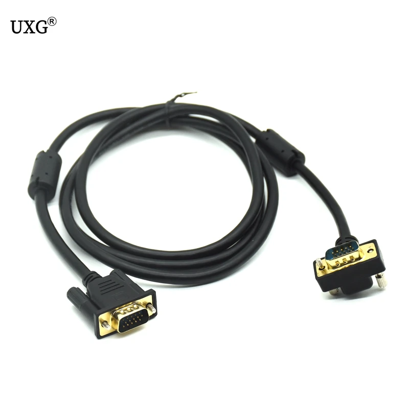 

VGA Angle Short cables 90 Degree Down Angled Direction 15pin 3+6 VGA Cable 1.5m 3m For Projector Computer Monitor HDTV 1080P