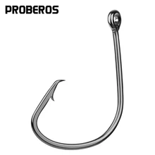 PROBEROS бренд рыболовные крючки черные Цвет Осьминог/круг Спорт