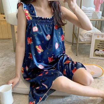 Sweet Women Camisole Nightgown Women's Homewear Set Collection 
Sweet Women Camisole Nightgown Women's Homewear Set Collection