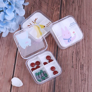 Portable 4 Grids Mini Pill Case Medicine Box Travel Tablet Holder Container Medical Drugs Empty Container Home Holder Cases
Portable 4 Grids Mini Pill Case Medicine Box Travel Tablet Holder Container Medical Drugs Empty Container Home Holder Cases