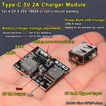 2A 5V Type-C USB 3.7V 18650 Lithium Li-ion Battery Charging Board Module DIY Power Bank
2A 5V Type-C USB 3.7V 18650 Lithium Li-ion Battery Charging Board Module DIY Power Bank