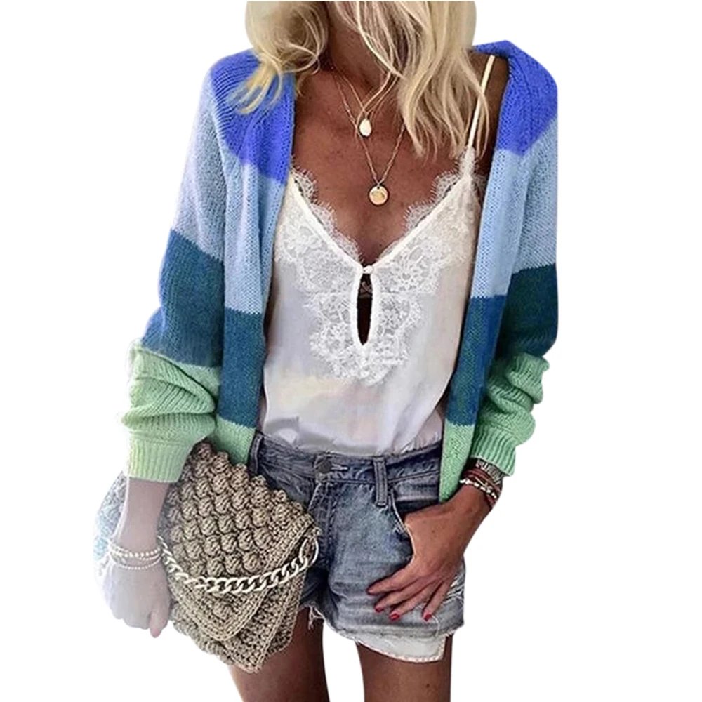 2019 Autumn New Womens Casual Cardigans Long Sleeve Open Front Loose Warm Cardigans Multi-Color Knitting Sweater Blouses
2019 Autumn New Womens Casual Cardigans Long Sleeve Open Front Loose Warm Cardigans Multi-Color Knitting Sweater Blouses