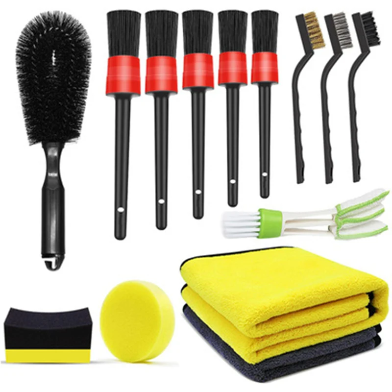 14pcs Car Wash Brush Cleaning Tool Set Car Detailing Wheel Brush Leather Air Vents Rim Cleaning Dirt Dust Clean Tools Microfibe
14pcs Car Wash Brush Cleaning Tool Set Car Detailing Wheel Brush Leather Air Vents Rim Cleaning Dirt Dust Clean Tools Microfibe