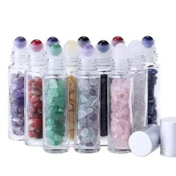 10ml Glass Crystal Stone Essential Oils Massage Roller Bottles Empty Refillable Roll On Perfume / Aromatherapy Stone
10ml Glass Crystal Stone Essential Oils Massage Roller Bottles Empty Refillable Roll On Perfume / Aromatherapy Stone