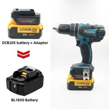 For Dewalt Battery Converter 20v 18v Battery Convert for Makita 18V BL1830 BL1850 Battery Can Use DCD205 Battery Tools
For Dewalt Battery Converter 20v 18v Battery Convert for Makita 18V BL1830 BL1850 Battery Can Use DCD205 Battery Tools