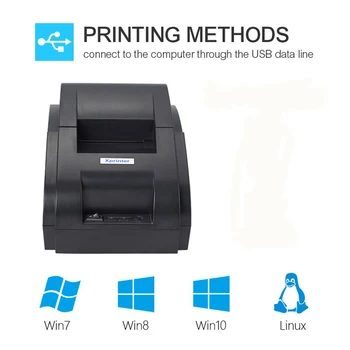 Thermal Printer 58 MM Receipt Printers For XP-58IIH Restaurant Supermarket Clothing General Support 58mm USB sticker printer
Thermal Printer 58 MM Receipt Printers For XP-58IIH Restaurant Supermarket Clothing General Support 58mm USB sticker printer