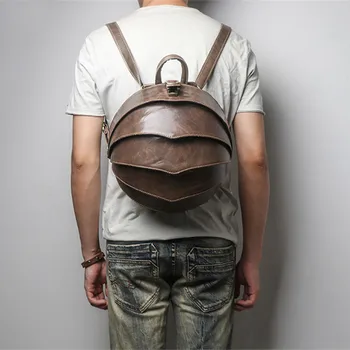 Genuine Leather Men Backpack Shoulder Bag Male Fashion Personality Beetle Bag Retro Creative Small Travel Backpacks Original
Genuine Leather Men Backpack Shoulder Bag Male Fashion Personality Beetle Bag Retro Creative Small Travel Backpacks Original