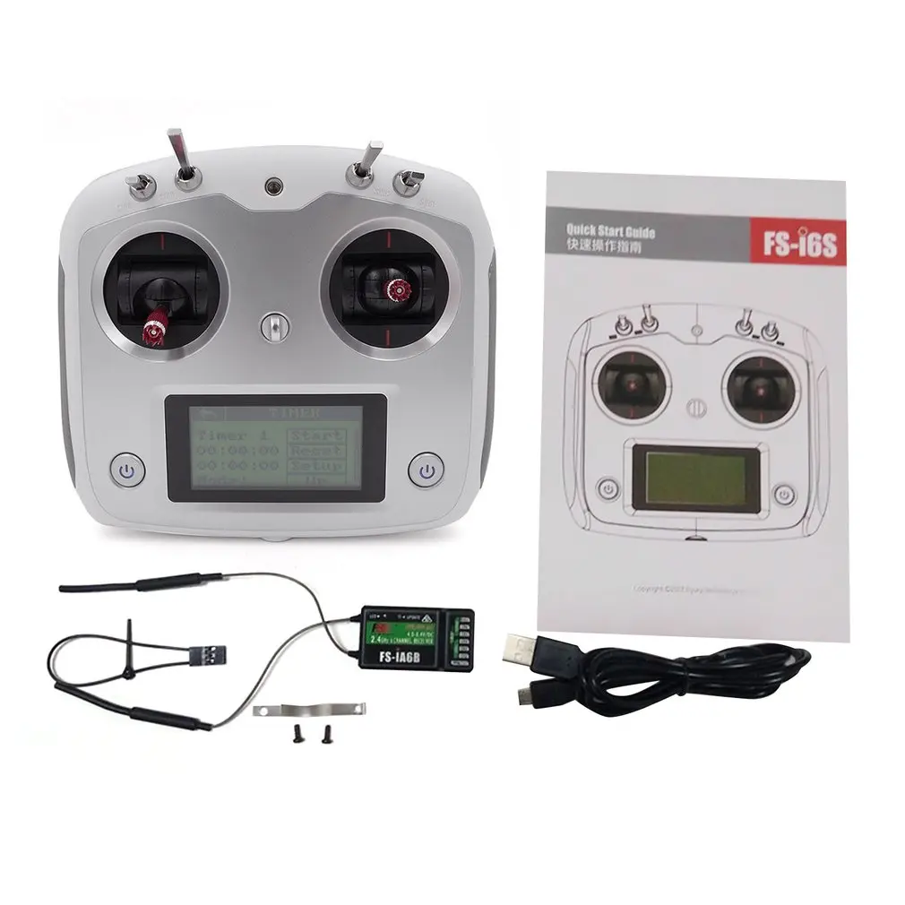 Flysky 10CH 2.4G FS-i6S Transmitter Controller Set with FS-iA6B Receiver Left Hand RC Drone Quadcopter Accessories
Flysky 10CH 2.4G FS-i6S Transmitter Controller Set with FS-iA6B Receiver Left Hand RC Drone Quadcopter Accessories