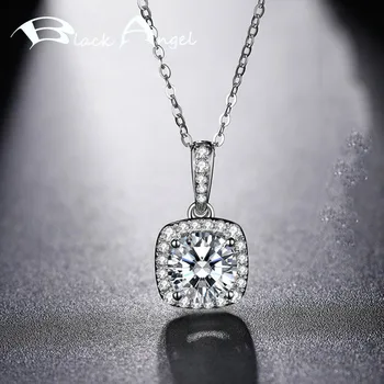 BLACK ANGEL Fashion Exquisite Bling Shiny Luxury Created Moissanit Gemstone 925 Silver Pendant Necklace For Women Jewelry Gift
BLACK ANGEL Fashion Exquisite Bling Shiny Luxury Created Moissanit Gemstone 925 Silver Pendant Necklace For Women Jewelry Gift