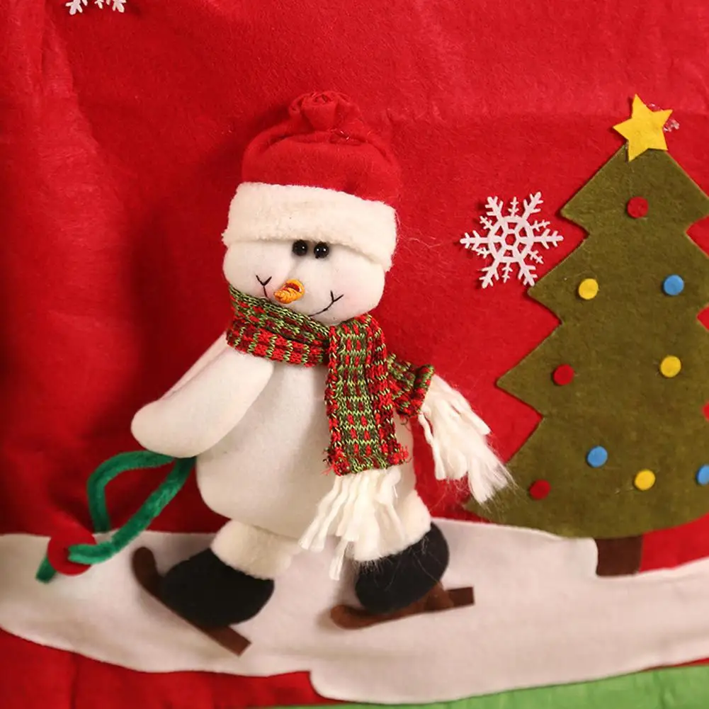 new year gift santa claus elk snowman chair cover christmas