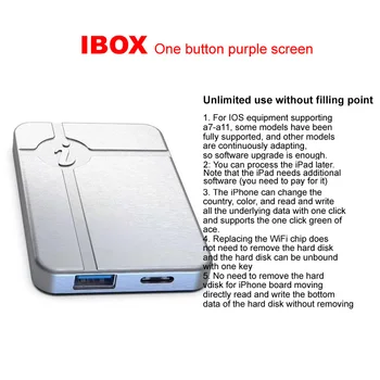 IP iBox No Disassembly Required Hard Disk Reading Writing Change Serial Number for IPHONE A7 A8 A9 A10 A11 Programming for ipad
IP iBox No Disassembly Required Hard Disk Reading Writing Change Serial Number for IPHONE A7 A8 A9 A10 A11 Programming for ipad