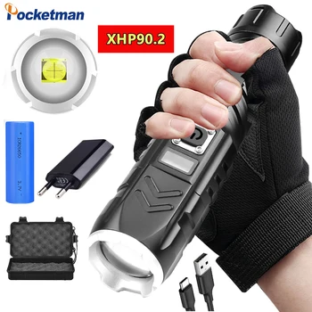 Most Powerful XHP90 LED Flashlight XHP50 USB Rechargeable Zoom led Torch lantern use 18650 26650 for Camping Hunting lamp
Most Powerful XHP90 LED Flashlight XHP50 USB Rechargeable Zoom led Torch lantern use 18650 26650 for Camping Hunting lamp
