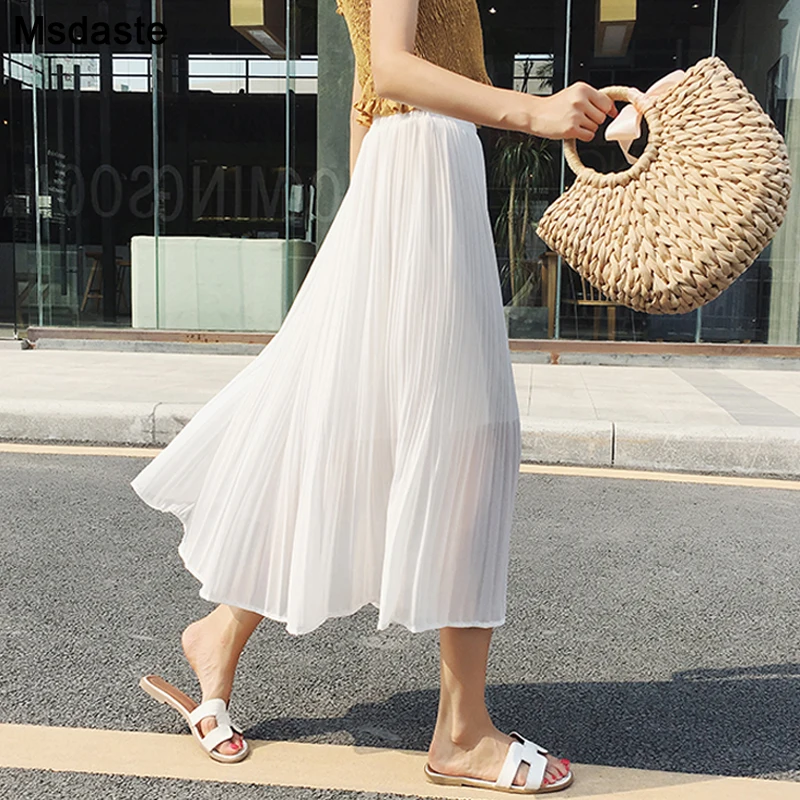chiffon pleated skirts women 2020 summer high waist A-line solid mid-calf female skirts casual bohemian saia midi chiffon skirt
chiffon pleated skirts women 2020 summer high waist A-line solid mid-calf female skirts casual bohemian saia midi chiffon skirt