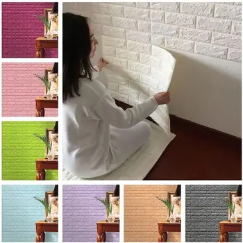 70*77 3D Brick Wall Sticker Self-Adhesive DIY PE Foam Wallpaper Living Room TV Background Decoration Children Room Protection
70*77 3D Brick Wall Sticker Self-Adhesive DIY PE Foam Wallpaper Living Room TV Background Decoration Children Room Protection