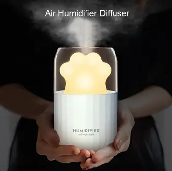 300ML USB Air Humidifier diffuser Mini Cat Pet Desktop Ultrasonic aroma Humidificador Warm Night LED Light For Home Office
300ML USB Air Humidifier diffuser Mini Cat Pet Desktop Ultrasonic aroma Humidificador Warm Night LED Light For Home Office