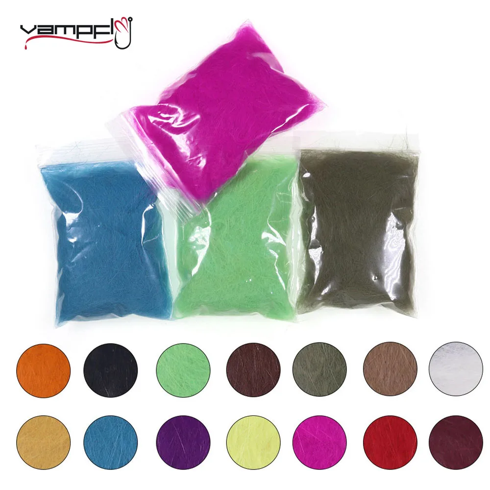 Vampfly 14Packs Hare's dubbing Soft Rabbit Hair Fiber Buggy Shrimp Nymph Scud Dub Fly Tying Material For Trout Flies Lure Making
Vampfly 14Packs Hare's dubbing Soft Rabbit Hair Fiber Buggy Shrimp Nymph Scud Dub Fly Tying Material For Trout Flies Lure Making