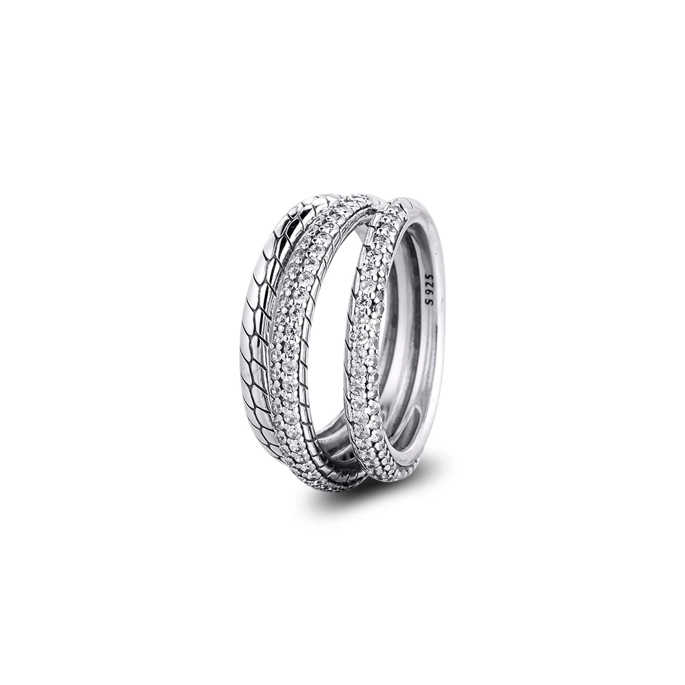 2020 New 100% 925 Sterling Silver Ring Triple Band Pave Snake Chain Pattern 925 Silver Rings For Woman Jewelry Gift
2020 New 100% 925 Sterling Silver Ring Triple Band Pave Snake Chain Pattern 925 Silver Rings For Woman Jewelry Gift