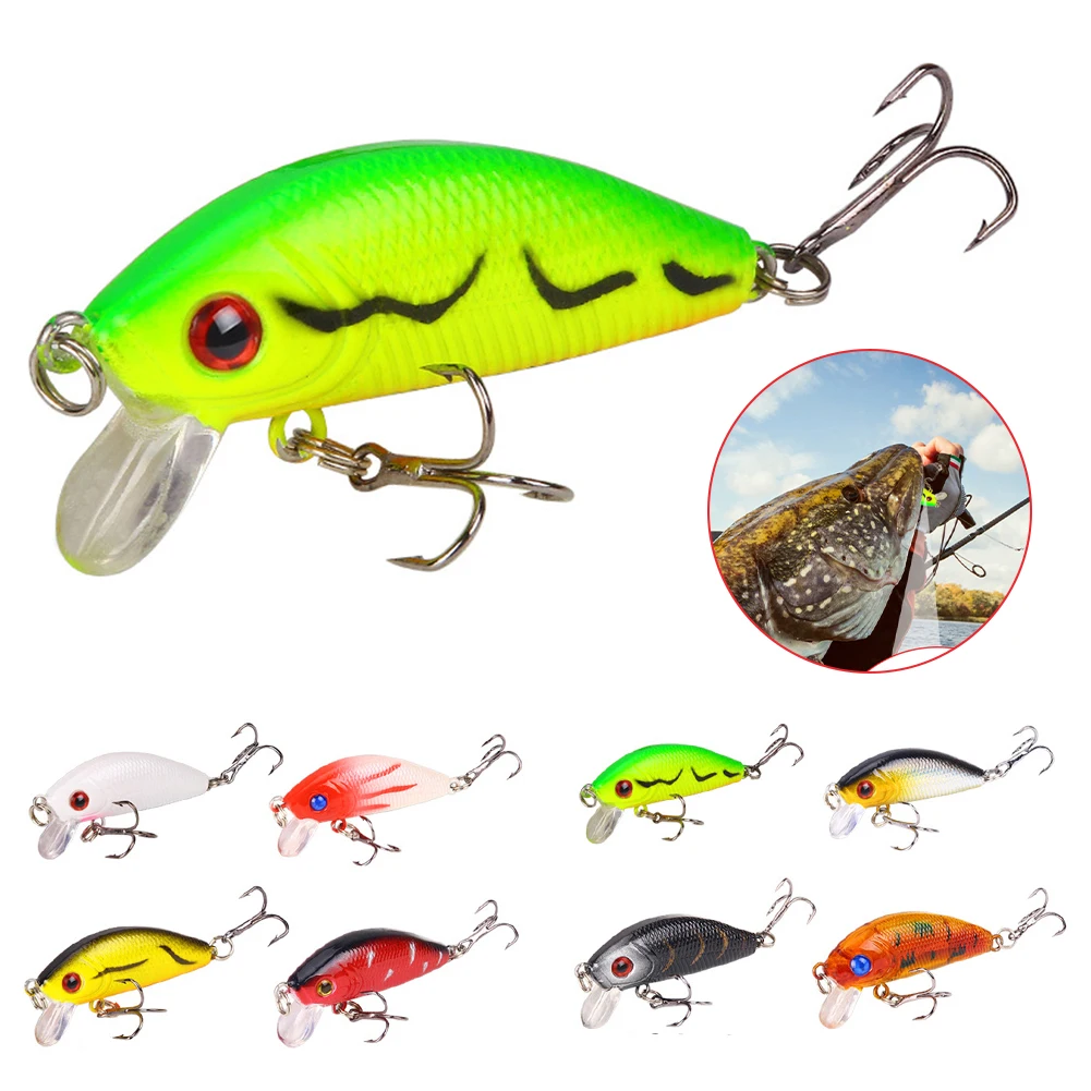 8 Color Minnow Fishing Lure 50mm4.2g Hard Bait Wobbler Jig Bait Carp Striped Bass Pesca Fishing Tackle Freshwater Bionic Bait
8 Color Minnow Fishing Lure 50mm4.2g Hard Bait Wobbler Jig Bait Carp Striped Bass Pesca Fishing Tackle Freshwater Bionic Bait