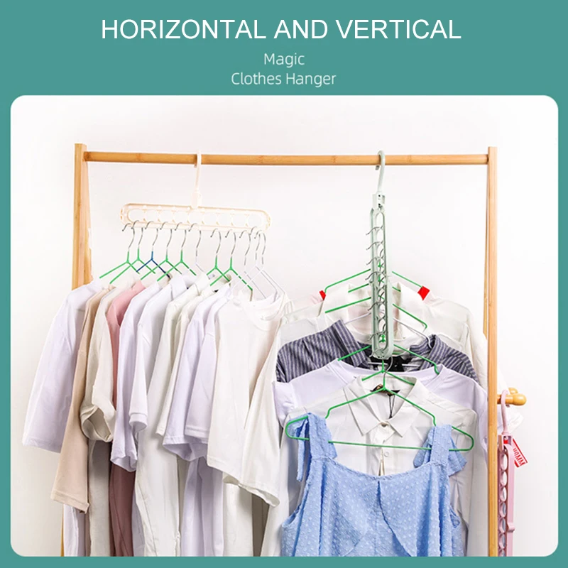 1pc Magic Nine-hole Rotating Hanger Multi-function Folding Hanger Wardrobe Drying Clothes Space Saving Home Storage Hangers Tool
1pc Magic Nine-hole Rotating Hanger Multi-function Folding Hanger Wardrobe Drying Clothes Space Saving Home Storage Hangers Tool