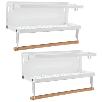 Spice Rack Magnetic Spice Rack White Paper Towel Holder Refrigerator Magnetic Shelves for Kitchen Fridge Spice Shelf 2 Pack (Whi
Spice Rack Magnetic Spice Rack White Paper Towel Holder Refrigerator Magnetic Shelves for Kitchen Fridge Spice Shelf 2 Pack (Whi