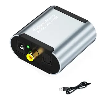 Coaxial Optical Fiber Digital to Analog Audio AUX 3.5mm Jack RCA L/R Converter SPDIF Digital Audio Decoder Amplifier
Coaxial Optical Fiber Digital to Analog Audio AUX 3.5mm Jack RCA L/R Converter SPDIF Digital Audio Decoder Amplifier
