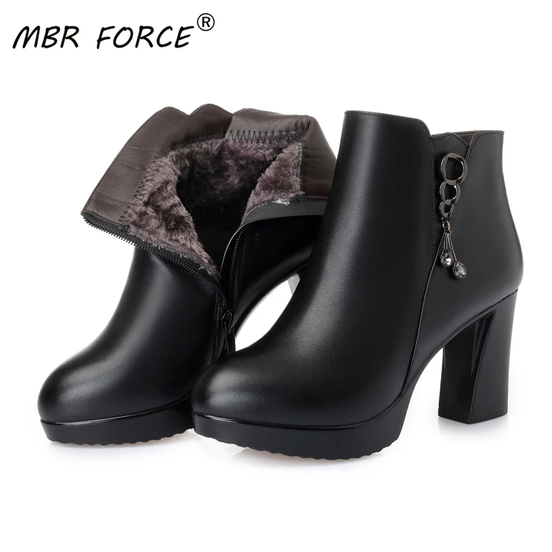 MBR FORCE Wool Short Sexy Ladies Boots Winter Women Dropshipping Thick Bottom High Heels Fashion Solid Fashion Woman Ankle Boots
MBR FORCE Wool Short Sexy Ladies Boots Winter Women Dropshipping Thick Bottom High Heels Fashion Solid Fashion Woman Ankle Boots
