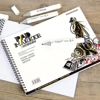 A4/A5 32 Sheets Spiral Marker Pads Waterproof Sketch Book Drawing Stationery School Painting Supplies
A4/A5 32 Sheets Spiral Marker Pads Waterproof Sketch Book Drawing Stationery School Painting Supplies