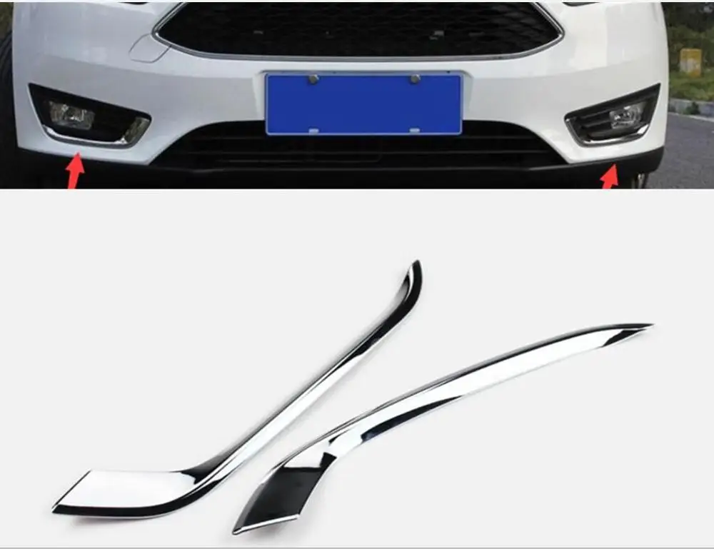 ABS Chrome Front Fog Lamps Cover Trim Fog Lights Trim Sticker for Ford Focus 4 MK4 2015 2016 2017 Accessories
ABS Chrome Front Fog Lamps Cover Trim Fog Lights Trim Sticker for Ford Focus 4 MK4 2015 2016 2017 Accessories