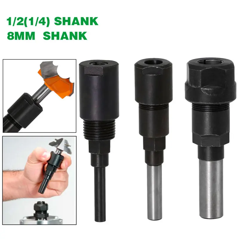 Krachtige Router Bit Extension Rod Collet Engraving Machine Extension Milling Cutter for Wood 1/4" 8mm 12mm 1/2" Shank
Krachtige Router Bit Extension Rod Collet Engraving Machine Extension Milling Cutter for Wood 1/4" 8mm 12mm 1/2" Shank