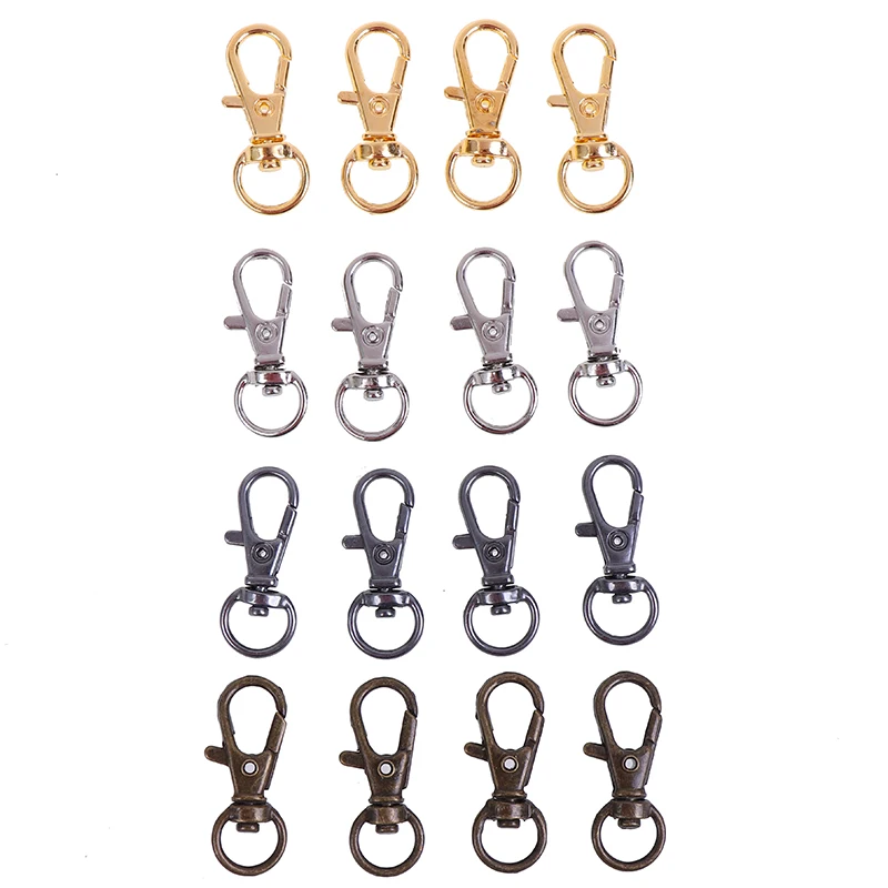 10Pcs/lot Bag Clasps Lobster Swivel Keychain Trigger Clips Snap Hook Keyring Holder Jewelry Accessories New Fashion | Украшения и