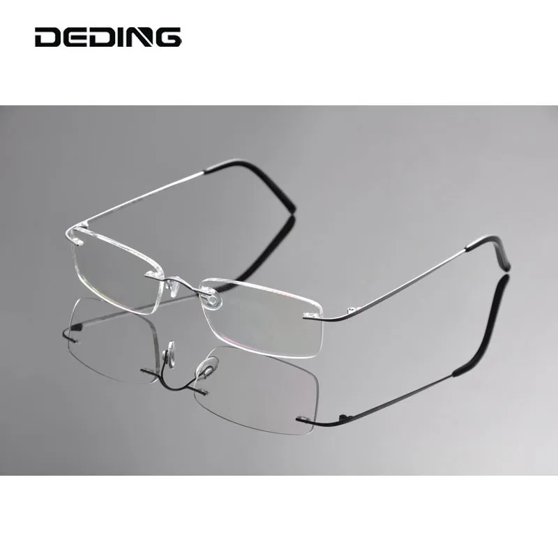 

New Fashion Men Women Pure Titanium Rimless Eyeglasses Frames Optical Glasses Frame titanio gafas sin montura marco DD1352