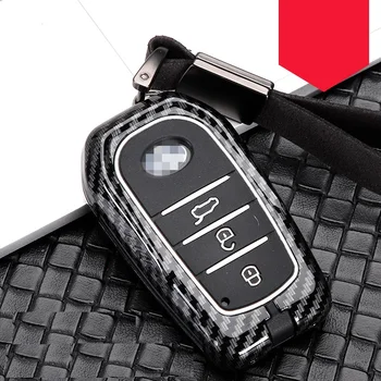 Carbon fiber Alloy+Silicone Car Smart Key Case Cover For T Toyota RAV4 Hilux Fortuner Land Cruiser 2/3/4Button 2016 2017 2018
Carbon fiber Alloy+Silicone Car Smart Key Case Cover For T Toyota RAV4 Hilux Fortuner Land Cruiser 2/3/4Button 2016 2017 2018