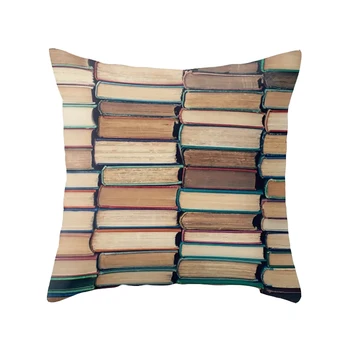 Lychee DIY Book Library Series Printed Cushion Case Vintage Polyester Peachskin 45x45cm Cushion Cover For Bedroom Home Office
Lychee DIY Book Library Series Printed Cushion Case Vintage Polyester Peachskin 45x45cm Cushion Cover For Bedroom Home Office