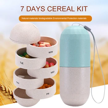 Portable 7 Days Drugs Capsule Pill Waterproof Container Rotation Weekly Rotating Pillbox Travel Pill Case Travel Medicine Box
Portable 7 Days Drugs Capsule Pill Waterproof Container Rotation Weekly Rotating Pillbox Travel Pill Case Travel Medicine Box