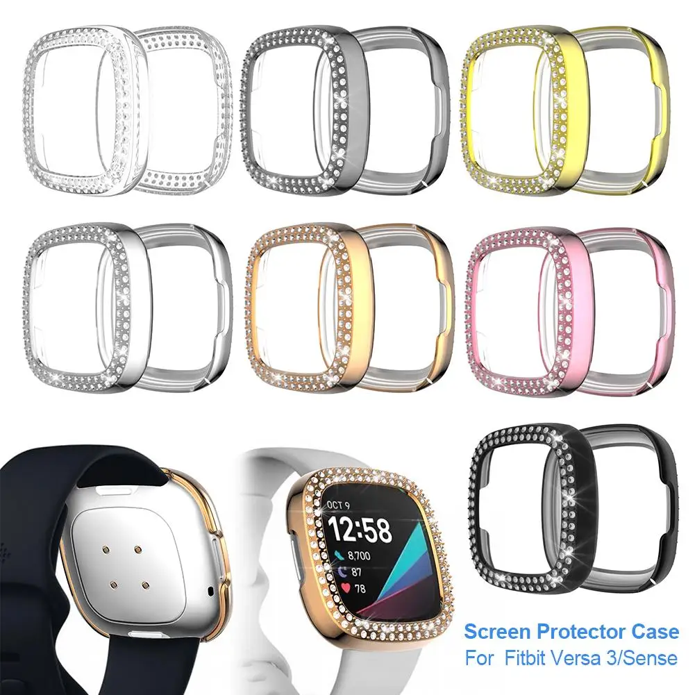 Мягкий чехол для часов из ТПУ умных Fitbit Versa 3 защита от царапин защитный