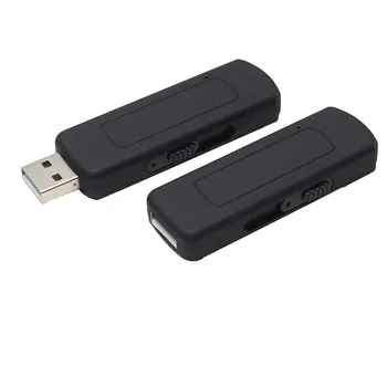 Small USB Flash Drive 16GB Recorder High Sensitive U Disk Audio Voice Recorder Recording 192Kbps Dictaphone Black Color
Small USB Flash Drive 16GB Recorder High Sensitive U Disk Audio Voice Recorder Recording 192Kbps Dictaphone Black Color