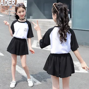 Girls Clothing Sets 2020 New Style Summer Children Clothes Cute Half Sleeve Tshirt + Skirt Pants 2pc Kids Korean Clothes Sets
Girls Clothing Sets 2020 New Style Summer Children Clothes Cute Half Sleeve Tshirt + Skirt Pants 2pc Kids Korean Clothes Sets